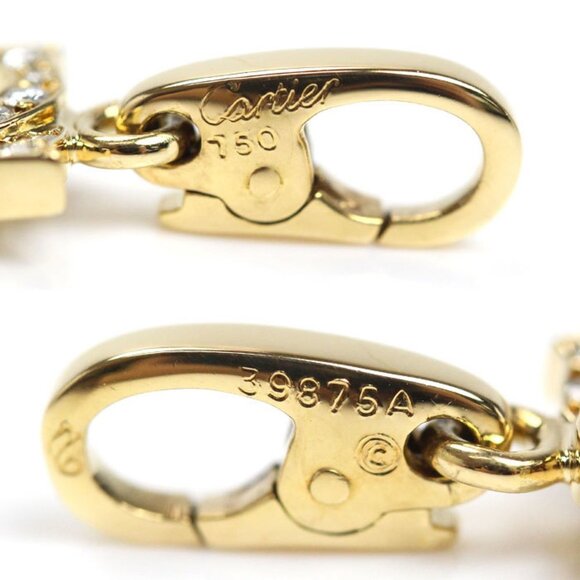 CARTIER 18k Yellow Gold Diamond 2C Necklace - Picture 4 of 5